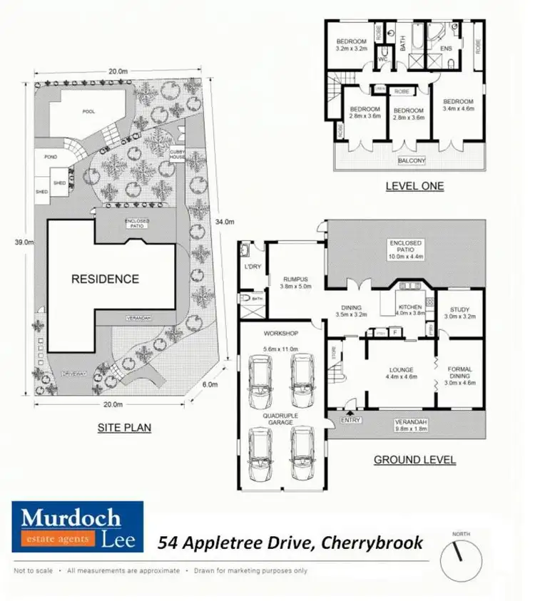 Floorplan of Homely house listing, 54 Appletree Drive, Cherrybrook NSW 2126
