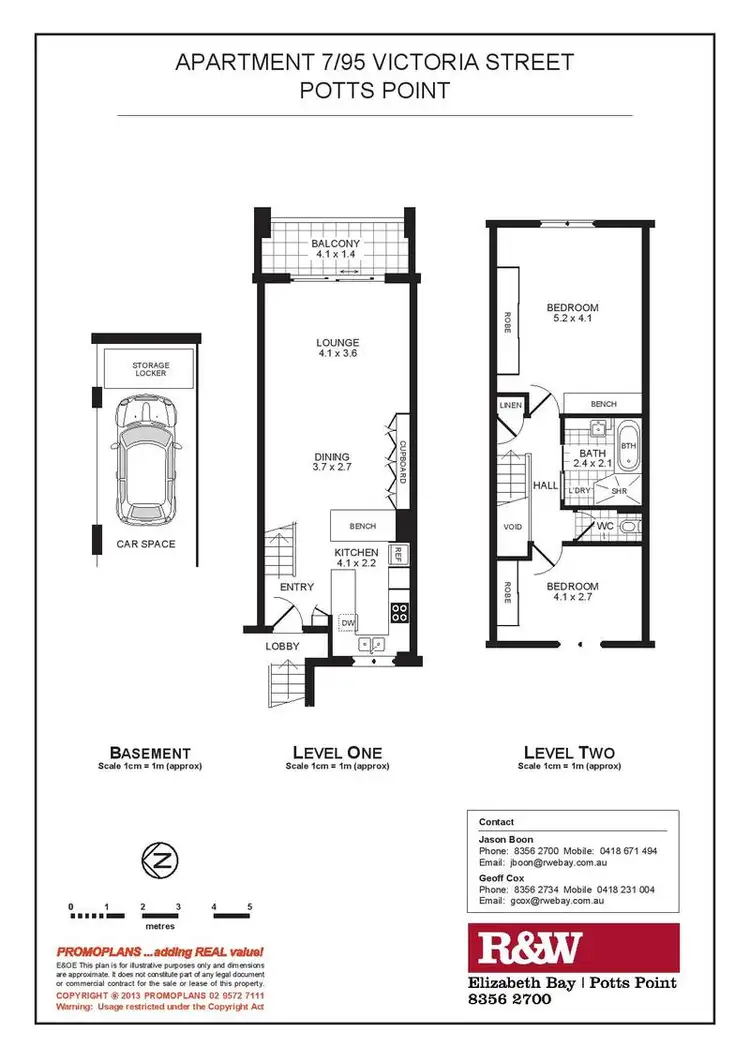 Floorplan of Homely apartment listing, 7/95 Victoria Street, Potts Point NSW 2011