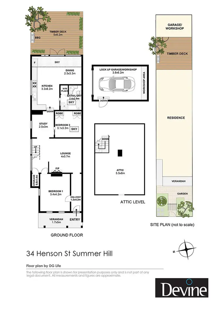 Floorplan of Homely house listing, 34 Henson Street, Summer Hill NSW 2130