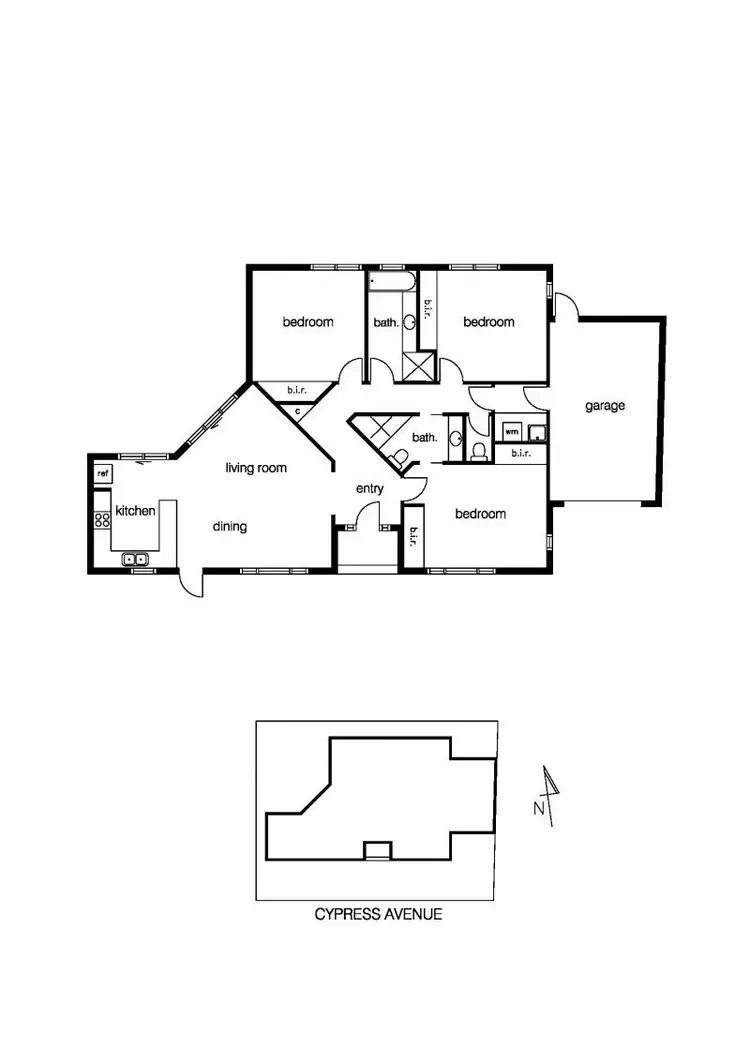 Floorplan of Homely house listing, 2A Cypress Ave, Brooklyn VIC 3012