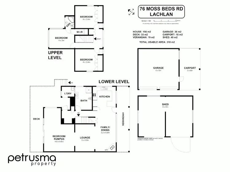 Floorplan of Homely house listing, 76 Moss Beds Road, Lachlan TAS 7140