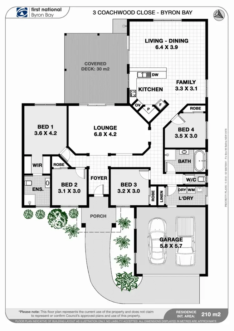 Floorplan of Homely house listing, 3 Coachwood Close, Byron Bay NSW 2481