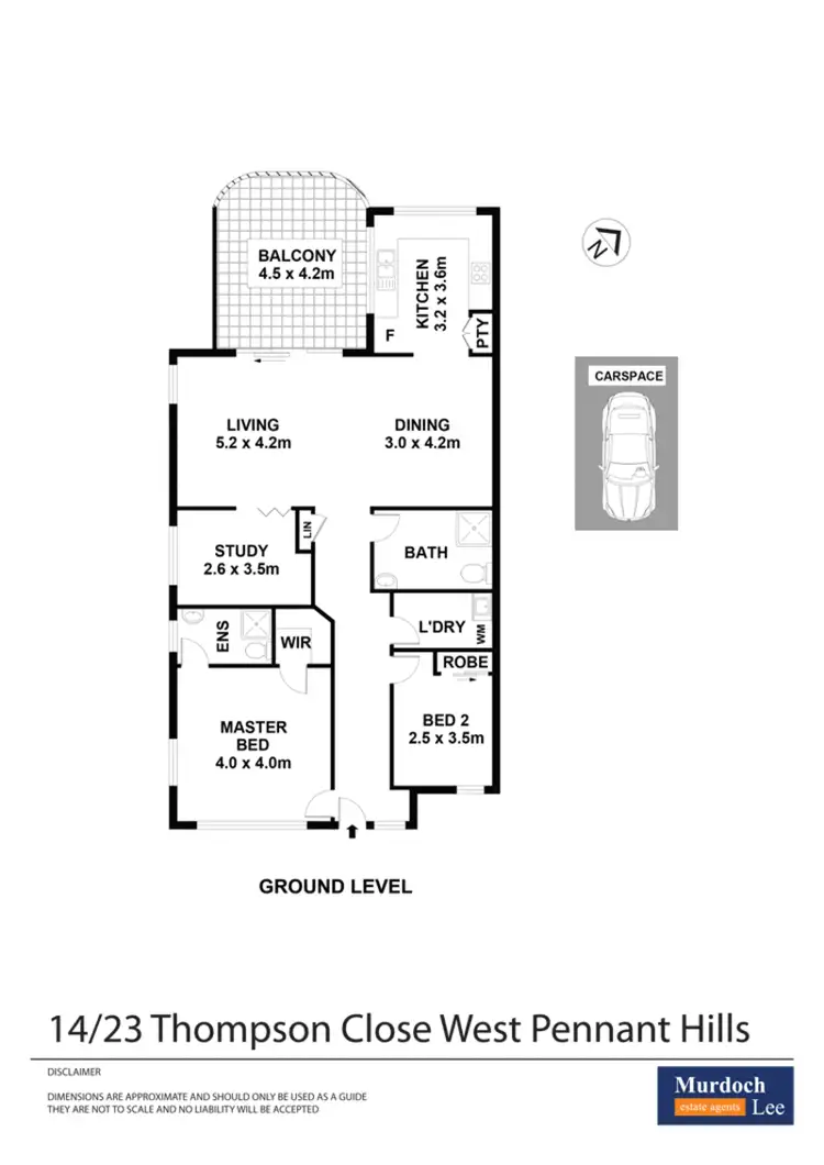 Floorplan of Homely apartment listing, 14/23 Thompson Close, West Pennant Hills NSW 2125