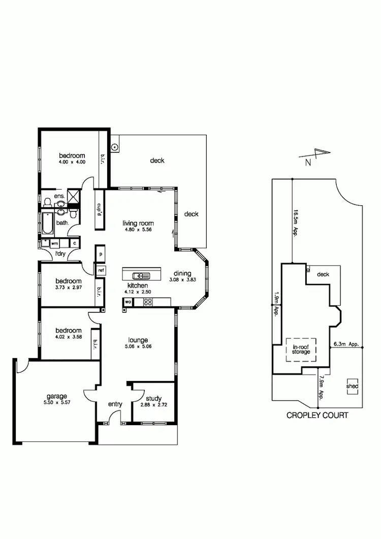 Floorplan of Homely house listing, 12 Cropley Court, Seabrook VIC 3028