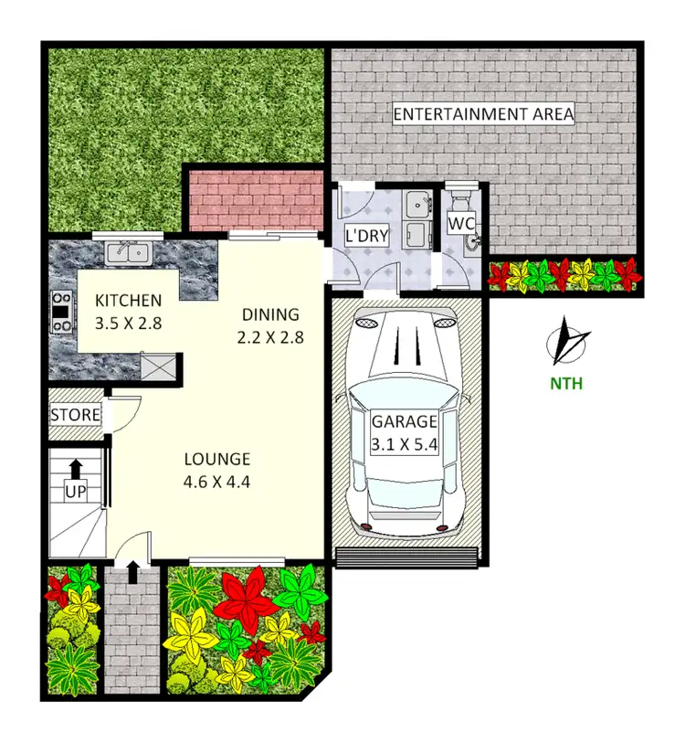 Floorplan of Homely townhouse listing, 3/50 Second Avenue, Campsie NSW 2194