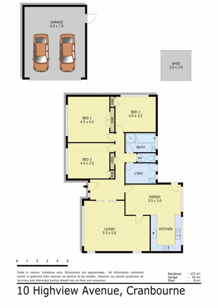 Floorplan of Homely house listing, 10 HIGHVIEW AVENUE, Cranbourne VIC 3977