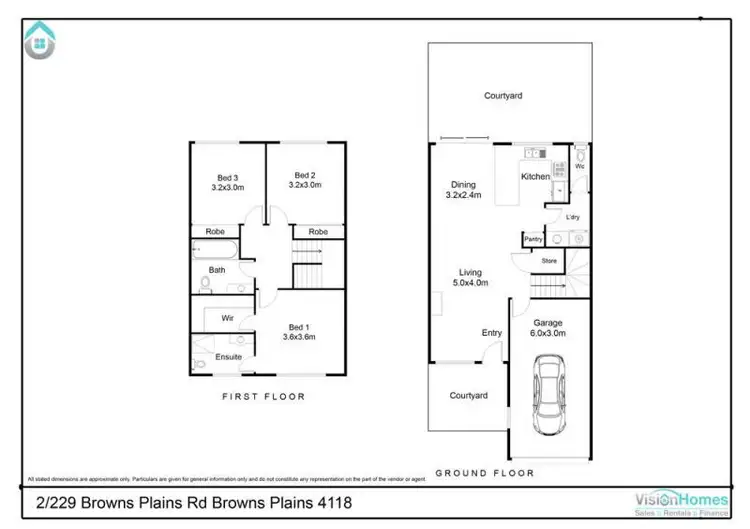Floorplan of Homely townhouse listing, 2/229 Browns Plains Rd, Browns Plains QLD 4118