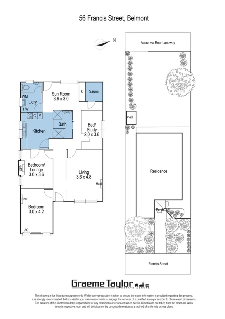 Floorplan of Homely house listing, 56 Francis Street, Belmont VIC 3216