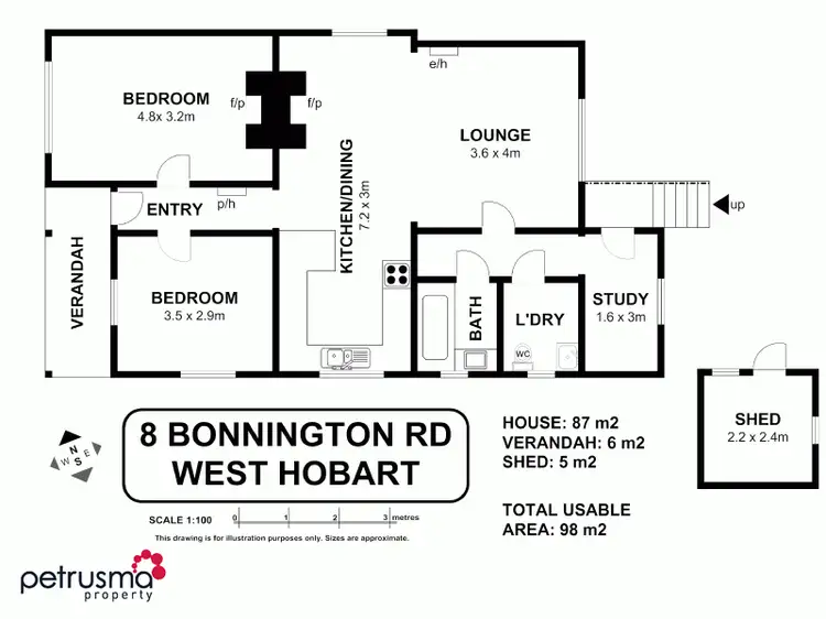 Floorplan of Homely house listing, 8 Bonnington Road, West Hobart TAS 7000