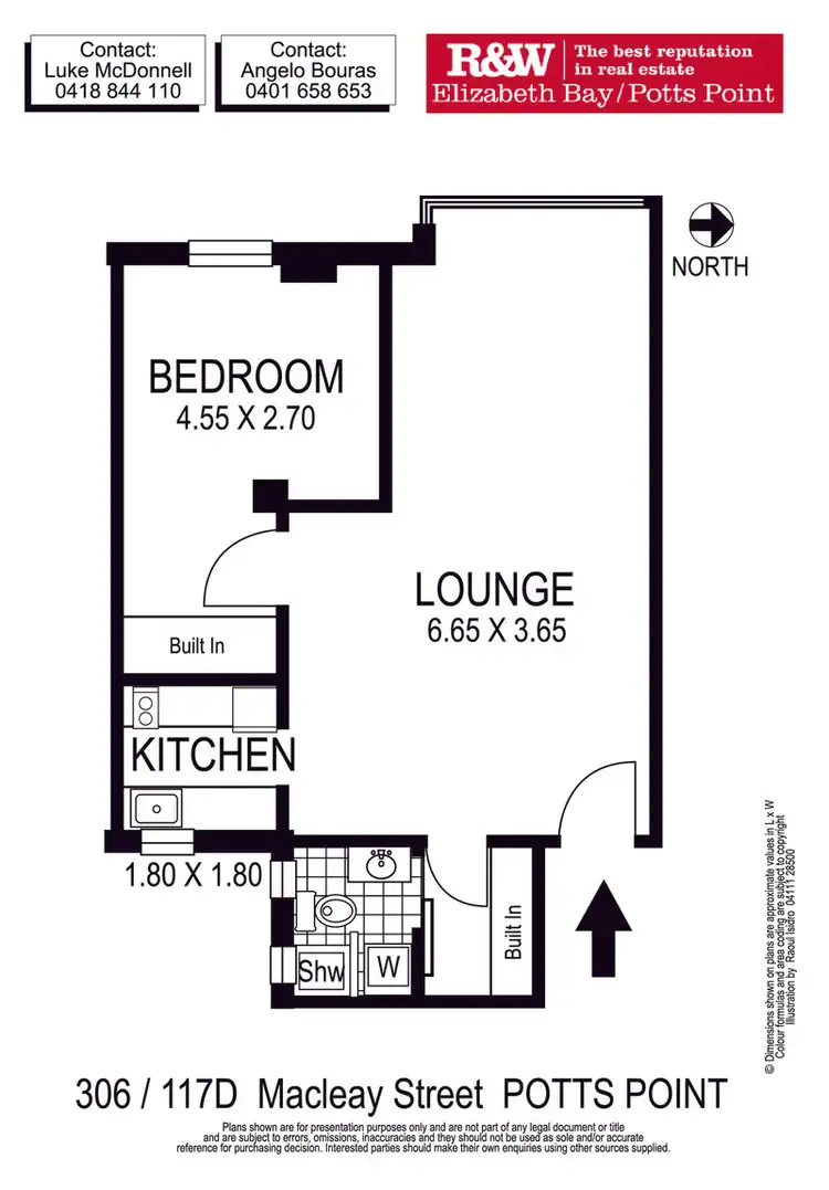 Floorplan of Homely apartment listing, 306/117d Macleay Street, Potts Point NSW 2011