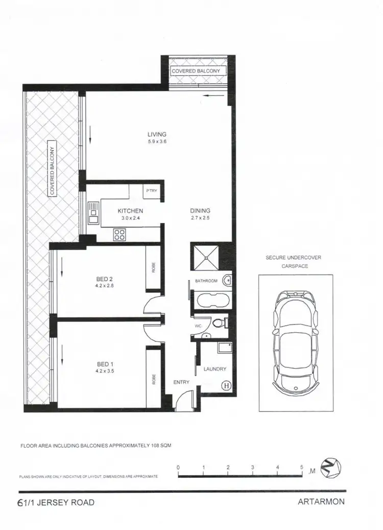 Floorplan of Homely unit listing, 61/1 Jersey Rd, Artarmon NSW 2064