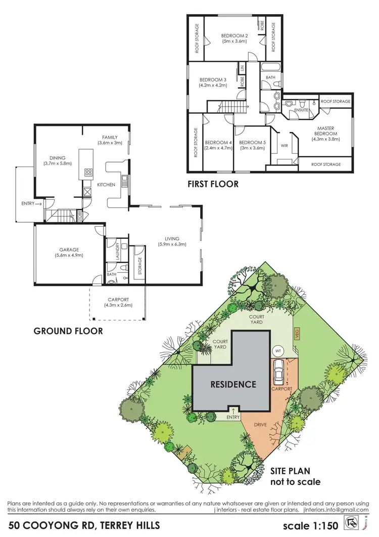 Floorplan of Homely house listing, 50 Cooyong Rd, Terrey Hills NSW 2084