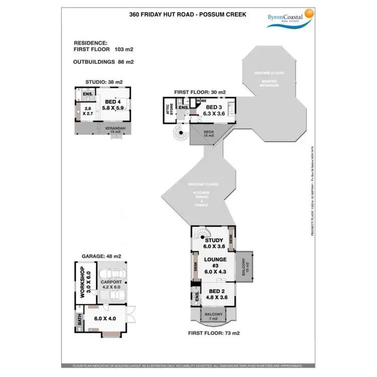 Floorplan of Homely rural property listing, 360 Friday Hut Road, Possum Creek NSW 2479