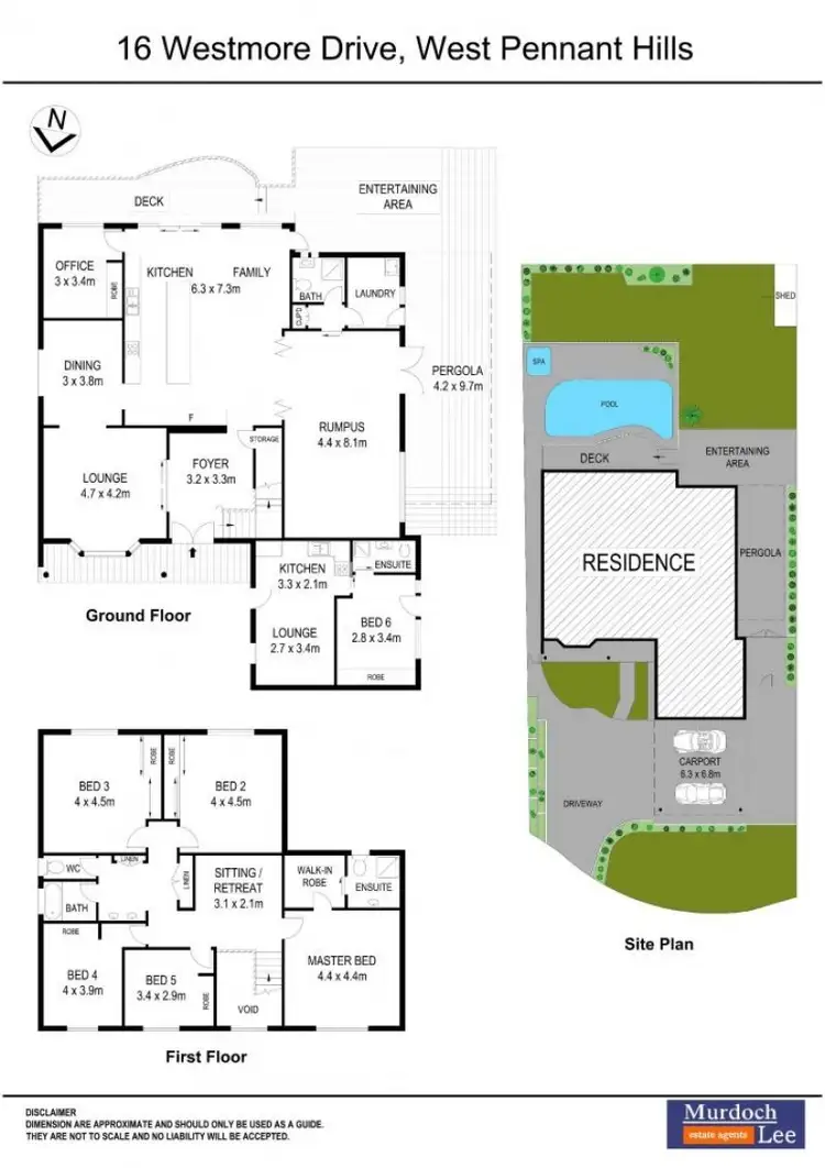 Floorplan of Homely house listing, 16 Westmore Drive, West Pennant Hills NSW 2125