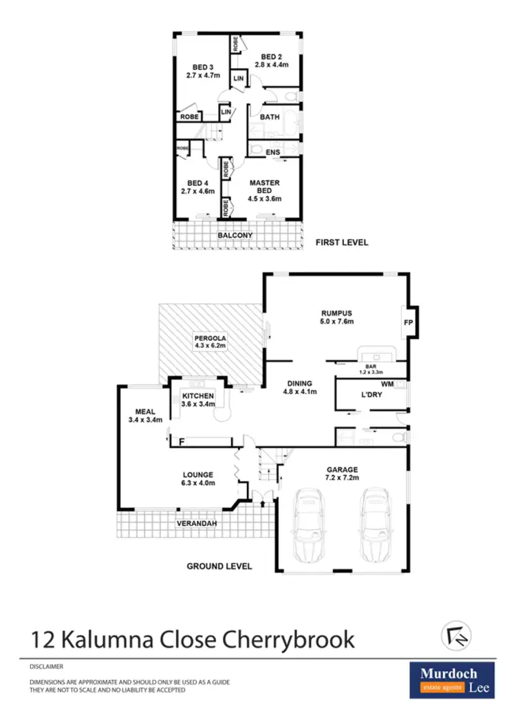 Floorplan of Homely house listing, 12 Kalumna Close, Cherrybrook NSW 2126