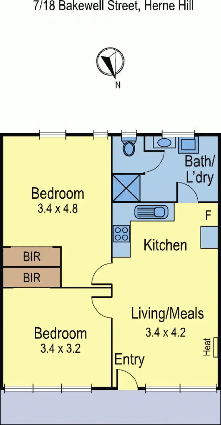 Floorplan of Homely house listing, 7/18 Bakewell Street, Herne Hill VIC 3218