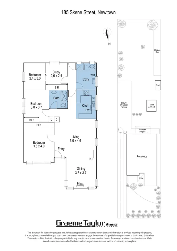 Floorplan of Homely house listing, 185 Skene Street, Newtown VIC 3220