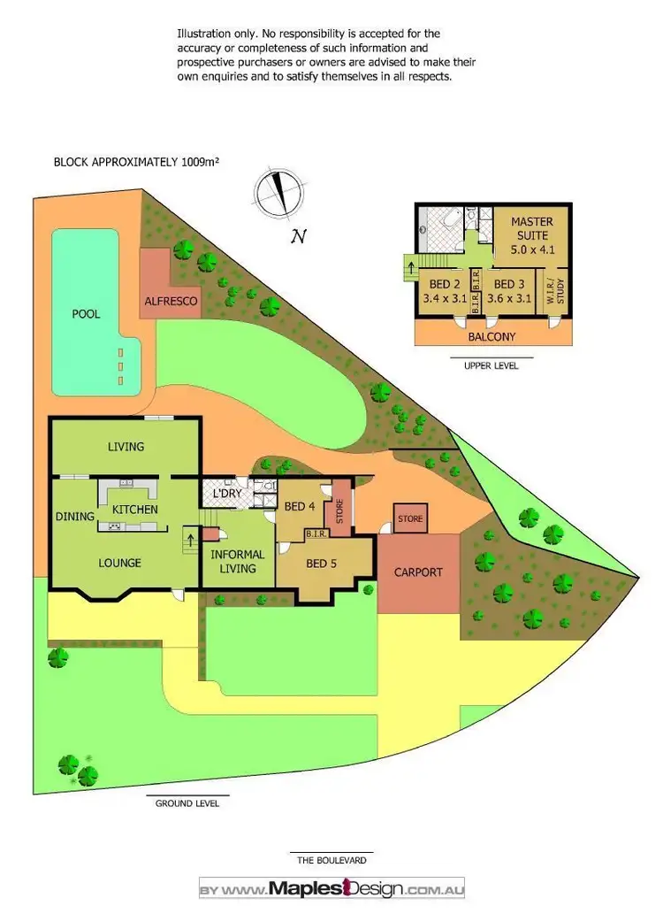 Floorplan of Homely house listing, 183 The Boulevard, Floreat WA 6014