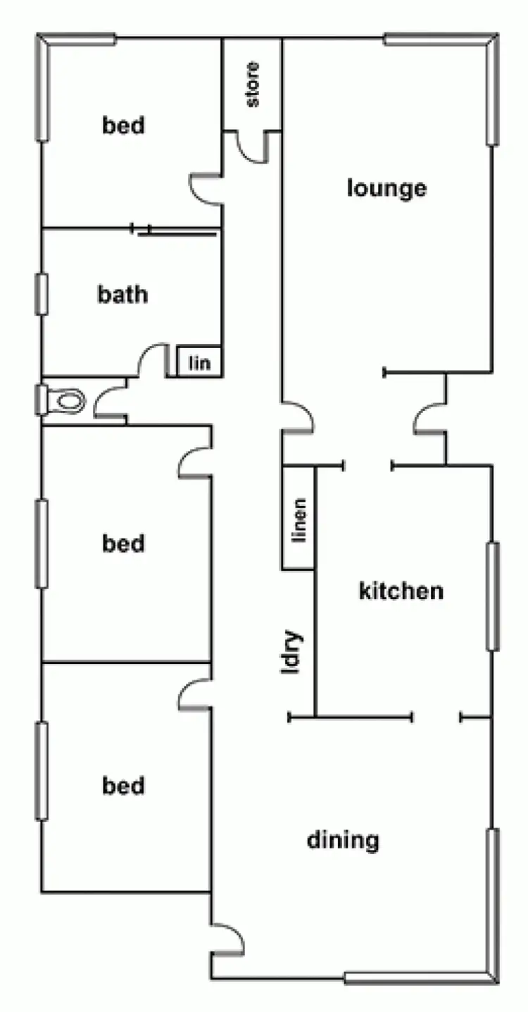 Floorplan of Homely house listing, 2 Calder Court, Horsham VIC 3400