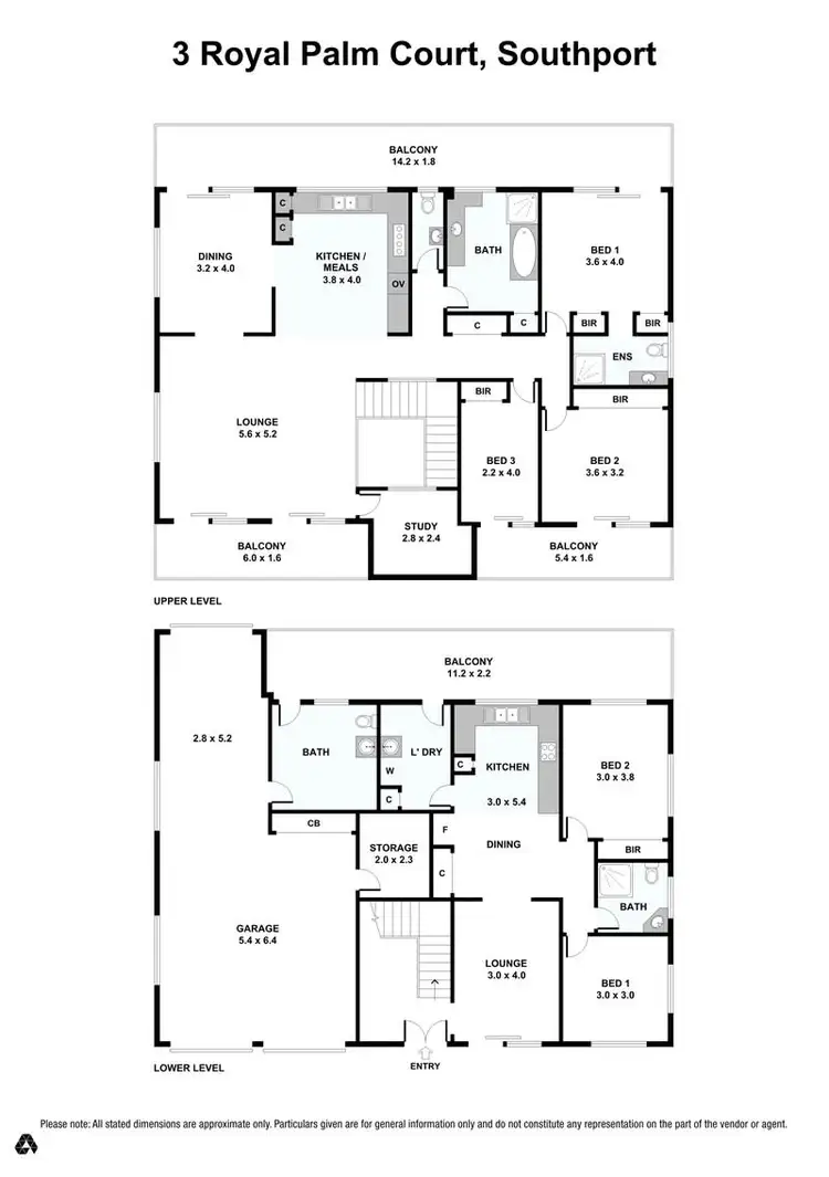 Floorplan of Homely house listing, 3 Royal Palm Court, Southport QLD 4215