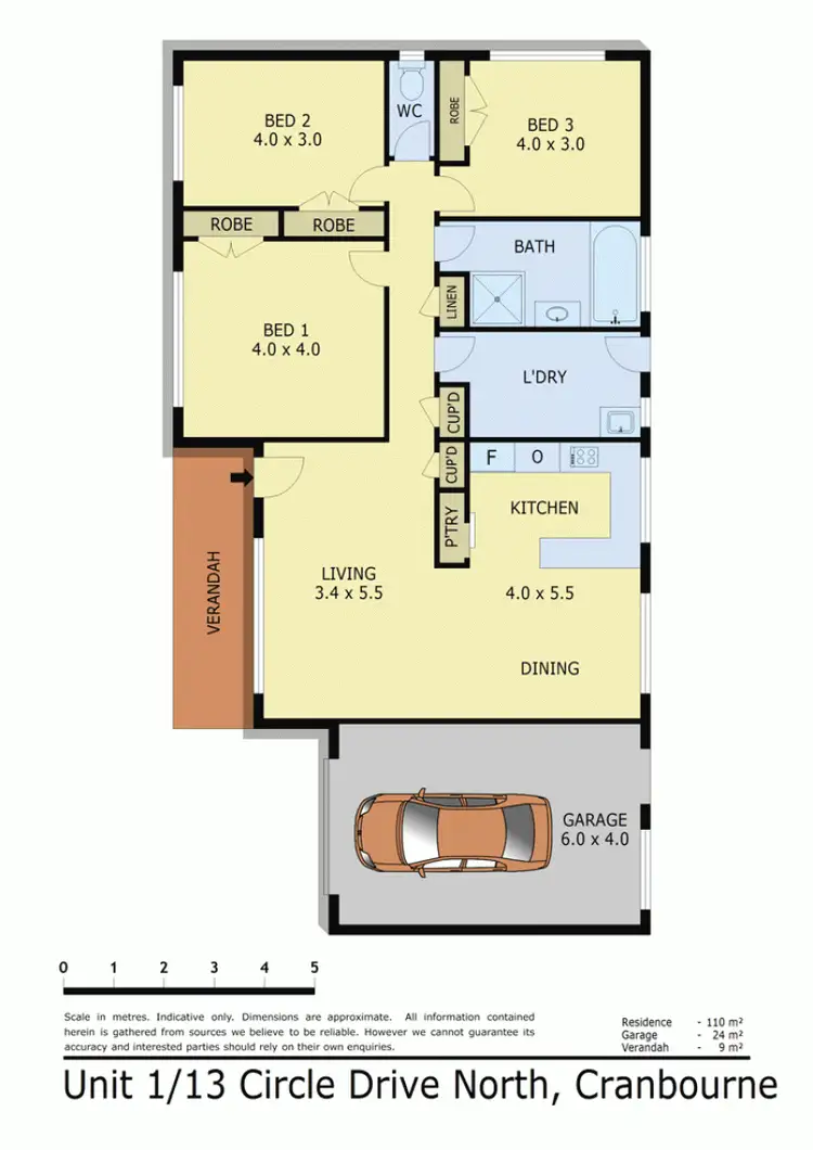 Floorplan of Homely house listing, 13A CIRCLE DRIVE NORTH, Cranbourne VIC 3977