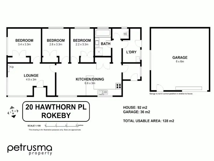 Floorplan of Homely house listing, 20 Hawthorne Place, Rokeby TAS 7019