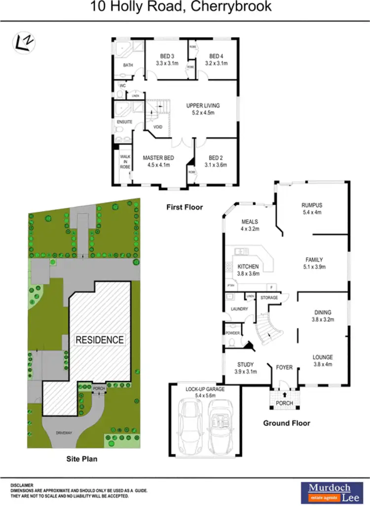 Floorplan of Homely house listing, 10 Holly Road, Cherrybrook NSW 2126