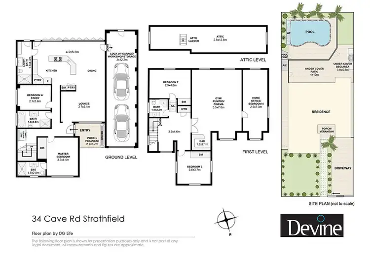 Floorplan of Homely house listing, 34 Cave Road, Strathfield NSW 2135