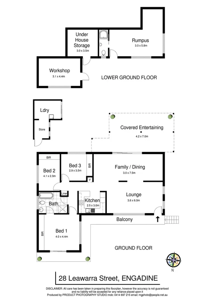 Floorplan of Homely house listing, 28 Leawarra Street, Engadine NSW 2233
