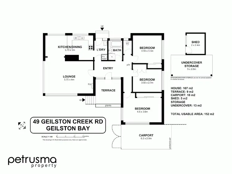 Floorplan of Homely house listing, 49 Geilston Creek Road, Geilston Bay TAS 7015