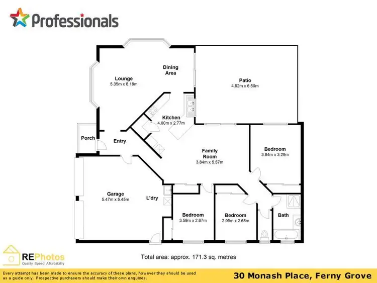 Floorplan of Homely house listing, 30 Monash Pl, Ferny Grove QLD 4055