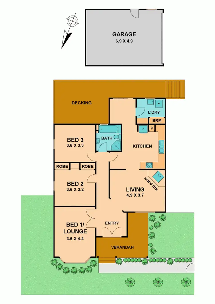 Floorplan of Homely house listing, 8 MOLLISON STREET, Pyalong VIC 3521