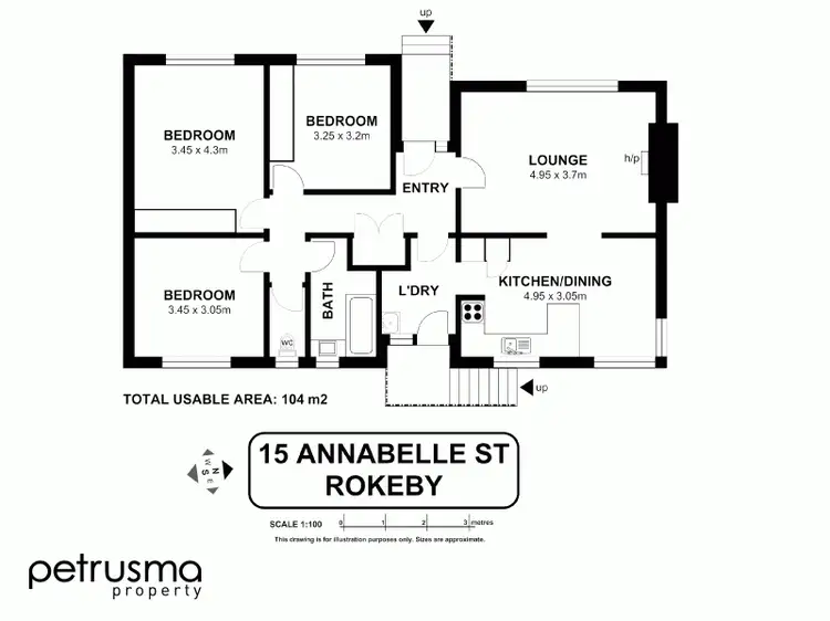 Floorplan of Homely house listing, 15 Annabelle Street, Rokeby TAS 7019