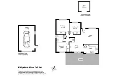 Floorplan of Homely house listing, 4 Wilga Close, Albion Park Rail NSW 2527