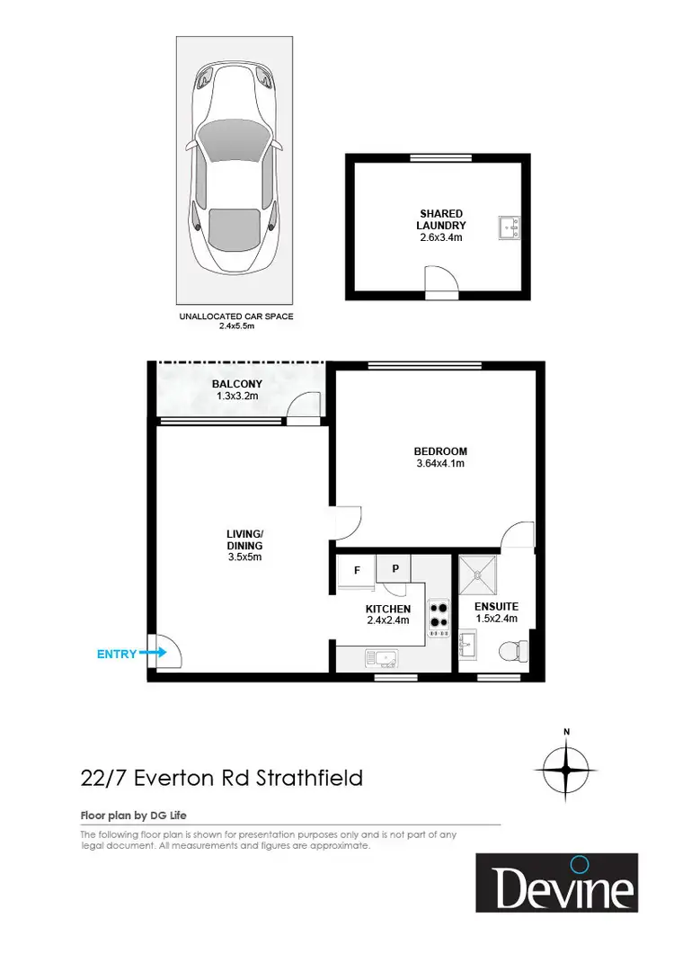 Floorplan of Homely apartment listing, 22/7 Everton Road, Strathfield NSW 2135