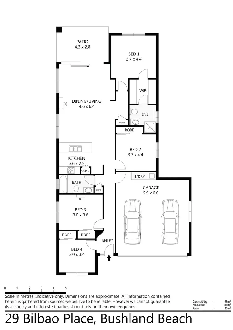 Floorplan of Homely house listing, 29 Bilbao Place, Bushland Beach QLD 4818
