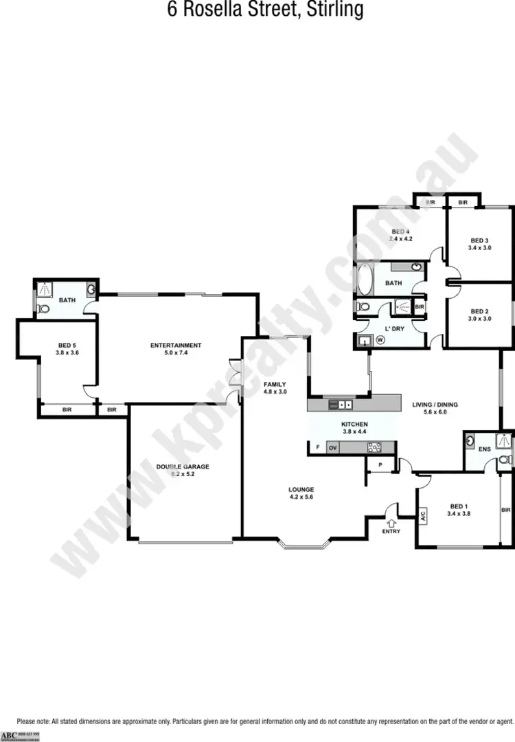 Floorplan of Homely house listing, 6 Rosella Street, Stirling WA 6021