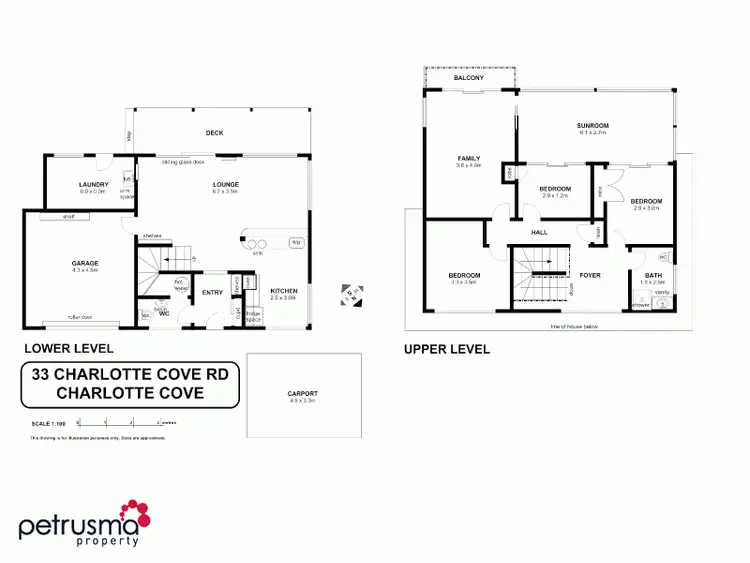Floorplan of Homely house listing, 33 Charlotte Cove Road, Charlotte Cove TAS 7112