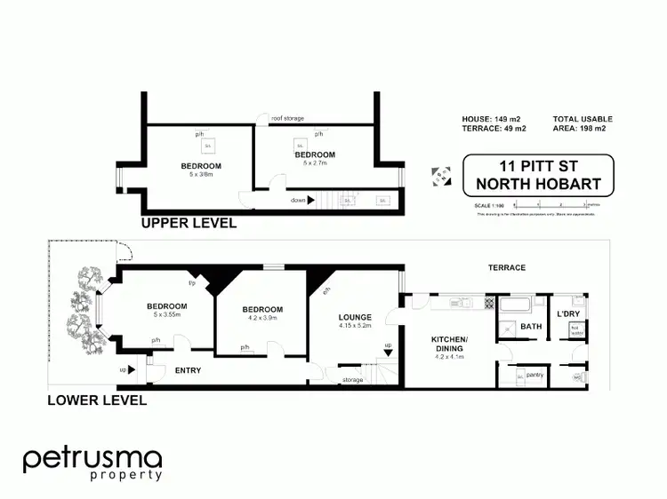 Floorplan of Homely house listing, 11 Pitt Street, North Hobart TAS 7000