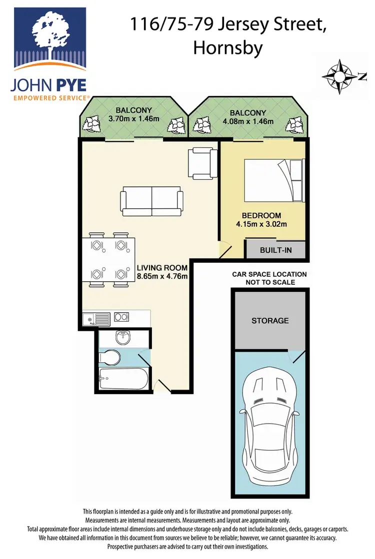 Floorplan of Homely apartment listing, 116/75-79 Jersey Street, Hornsby NSW 2077