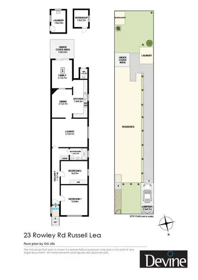 Floorplan of Homely house listing, 23 Rowley Road, Russell Lea NSW 2046