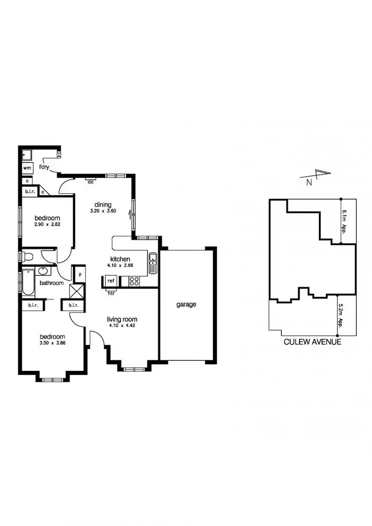 Floorplan of Homely unit listing, 1/31 Curlew Avenue, Altona VIC 3018