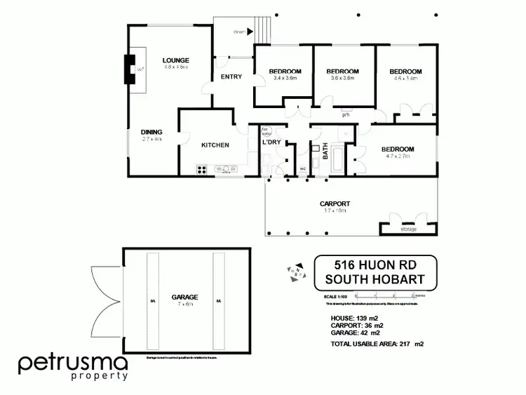 Floorplan of Homely house listing, 516 Huon Road, South Hobart TAS 7004