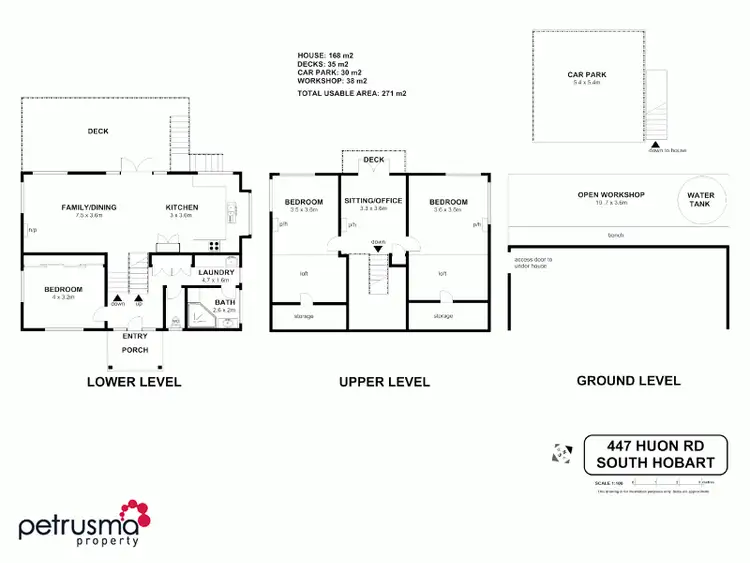 Floorplan of Homely house listing, 447 Huon Road, South Hobart TAS 7004