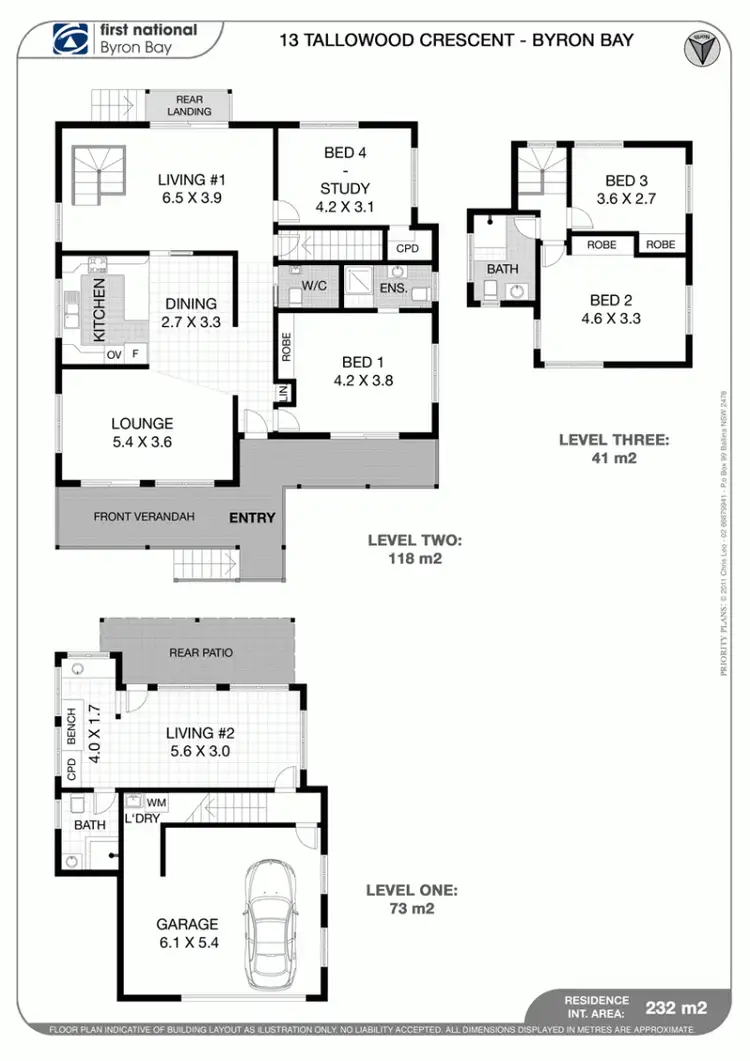 Floorplan of Homely house listing, 13 Tallowood Crescent, Byron Bay NSW 2481