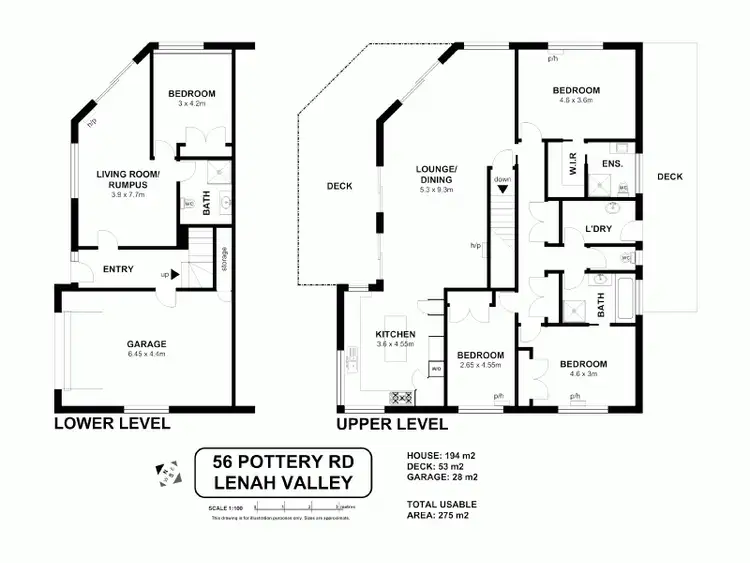 Floorplan of Homely house listing, 56 Pottery Road, Lenah Valley TAS 7008
