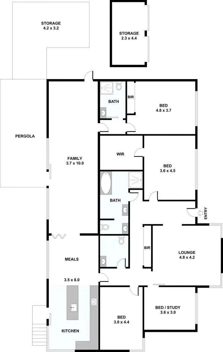 Floorplan of Homely house listing, 4 Eothen Lane, Kilsyth VIC 3137