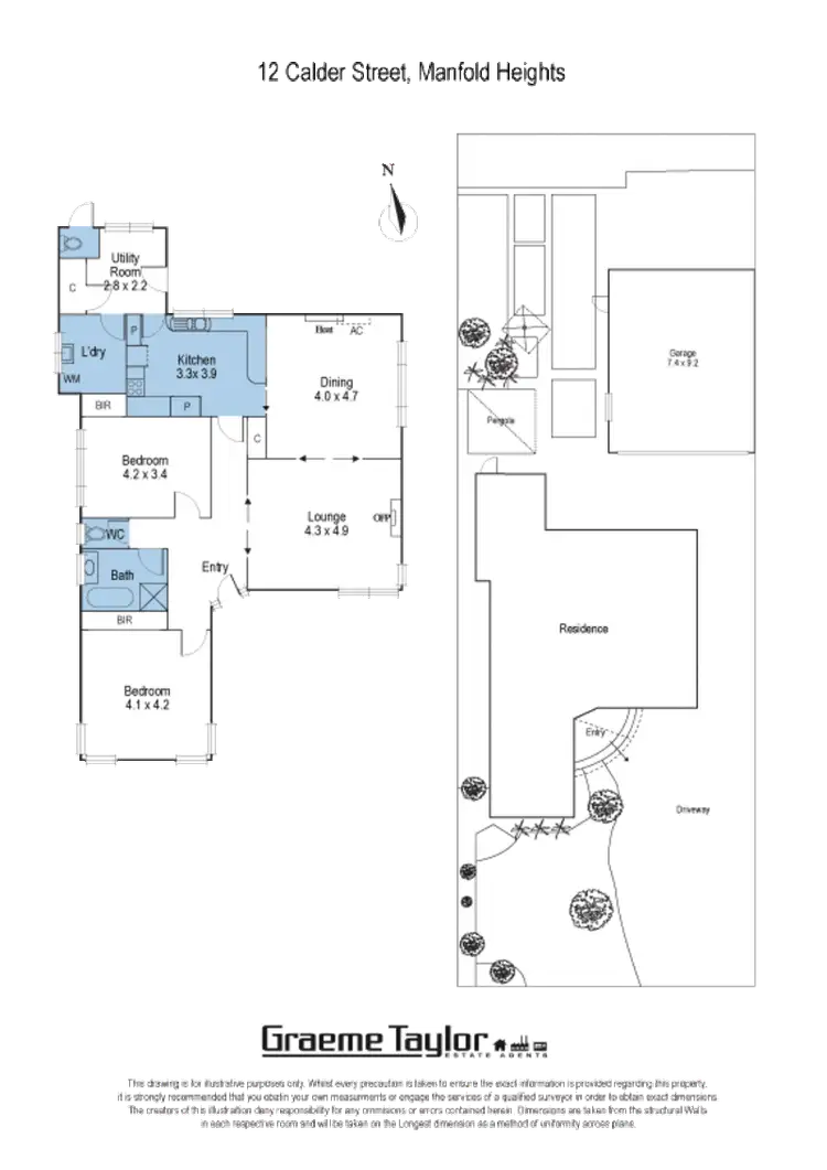 Floorplan of Homely house listing, 12 Calder Street, Manifold Heights VIC 3218