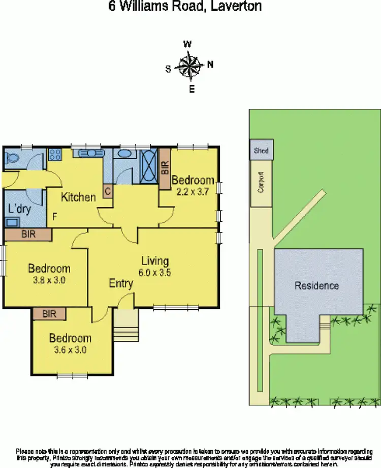 Floorplan of Homely house listing, 6 Williams Road, Laverton VIC 3028