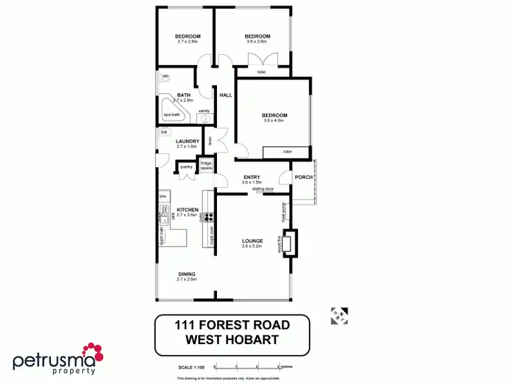 Floorplan of Homely house listing, 111 Forest Rd, West Hobart TAS 7000
